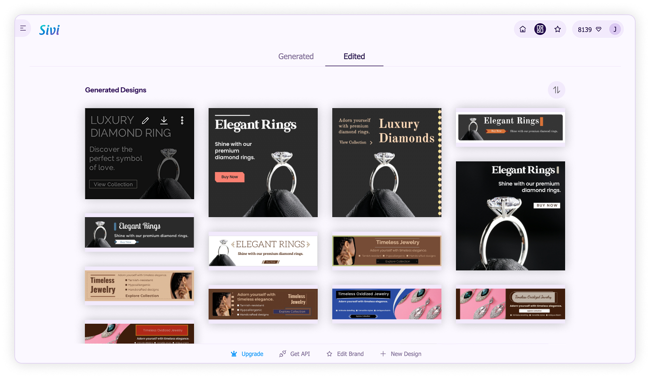 View designs-Download edited design