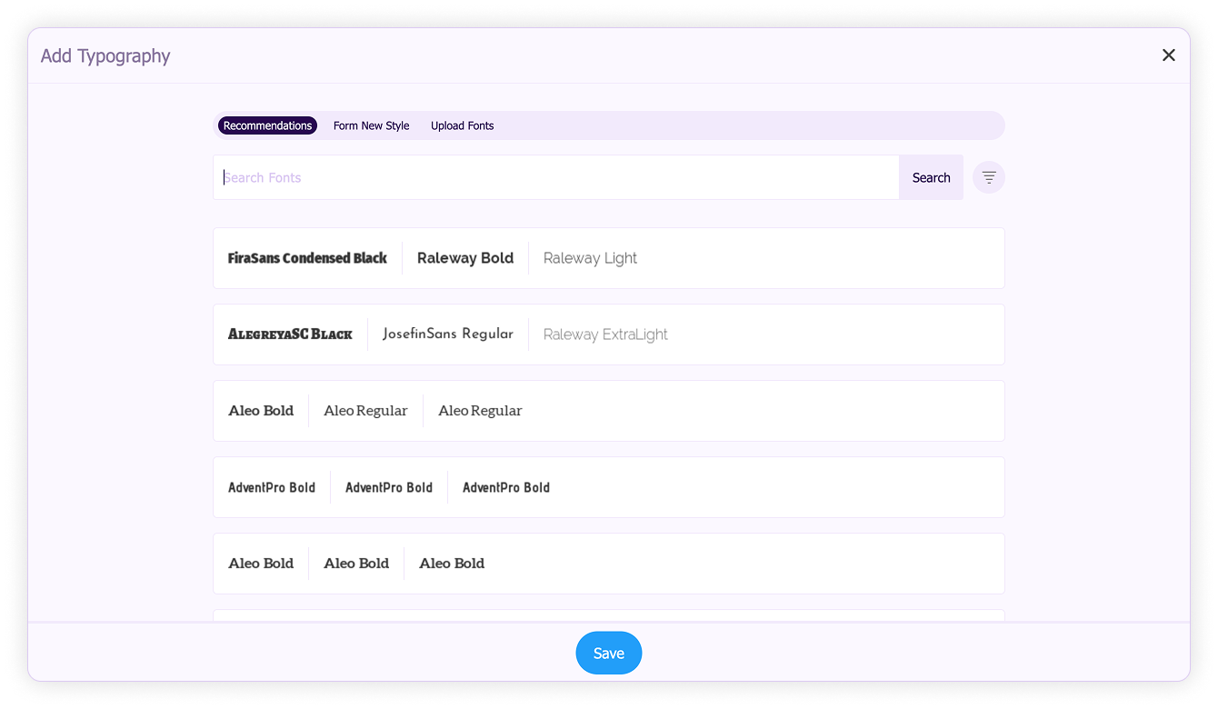 Brand fonts-Browse recommended font pairs