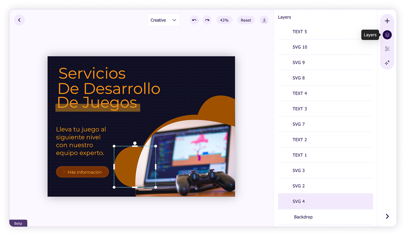Layers-Design layers in generated design