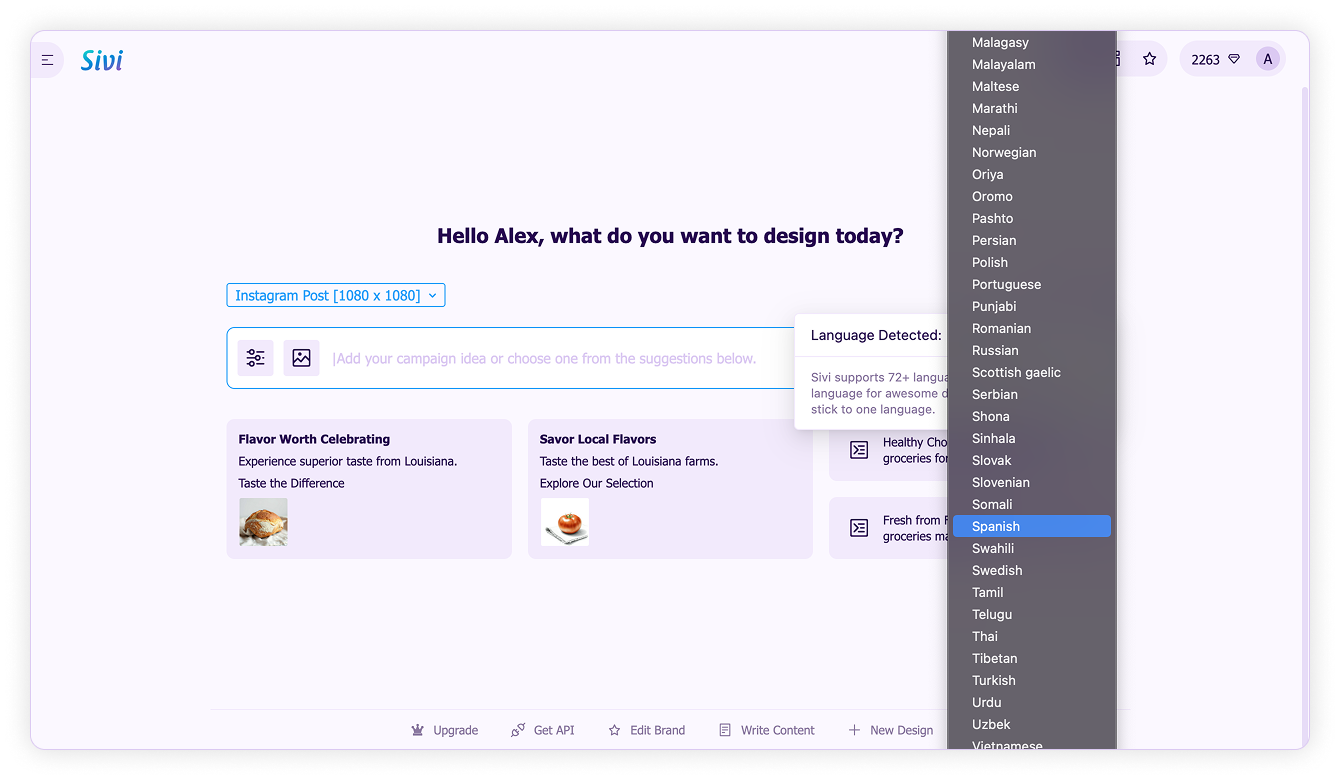 Languages-Change design language