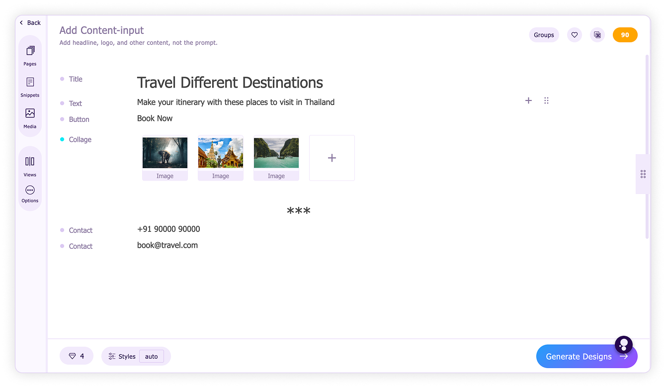 Add a divider-Select divider block