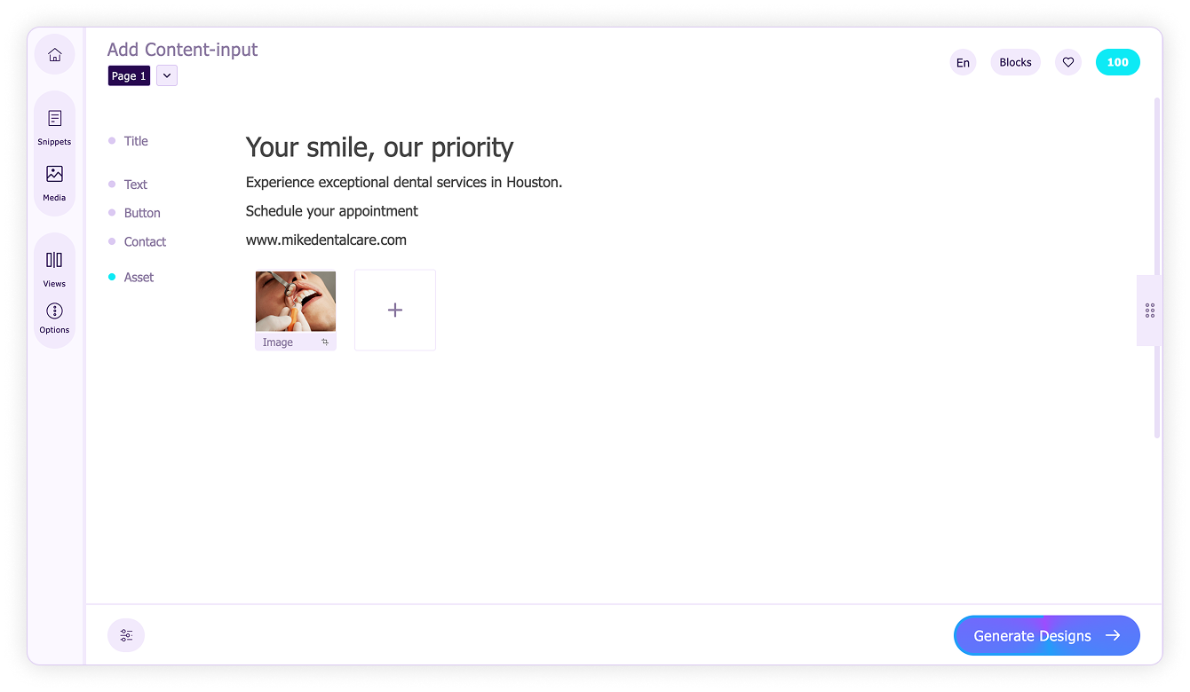 Change tags-Select required tag